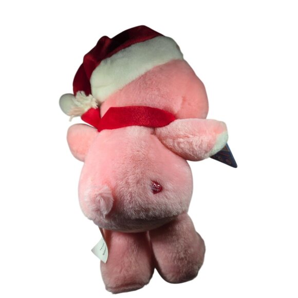 Care Bears Cheer Bear Plush Toy 20th Anniversary Holiday Edition Santa Hat Scarf - Picture 2 of 9